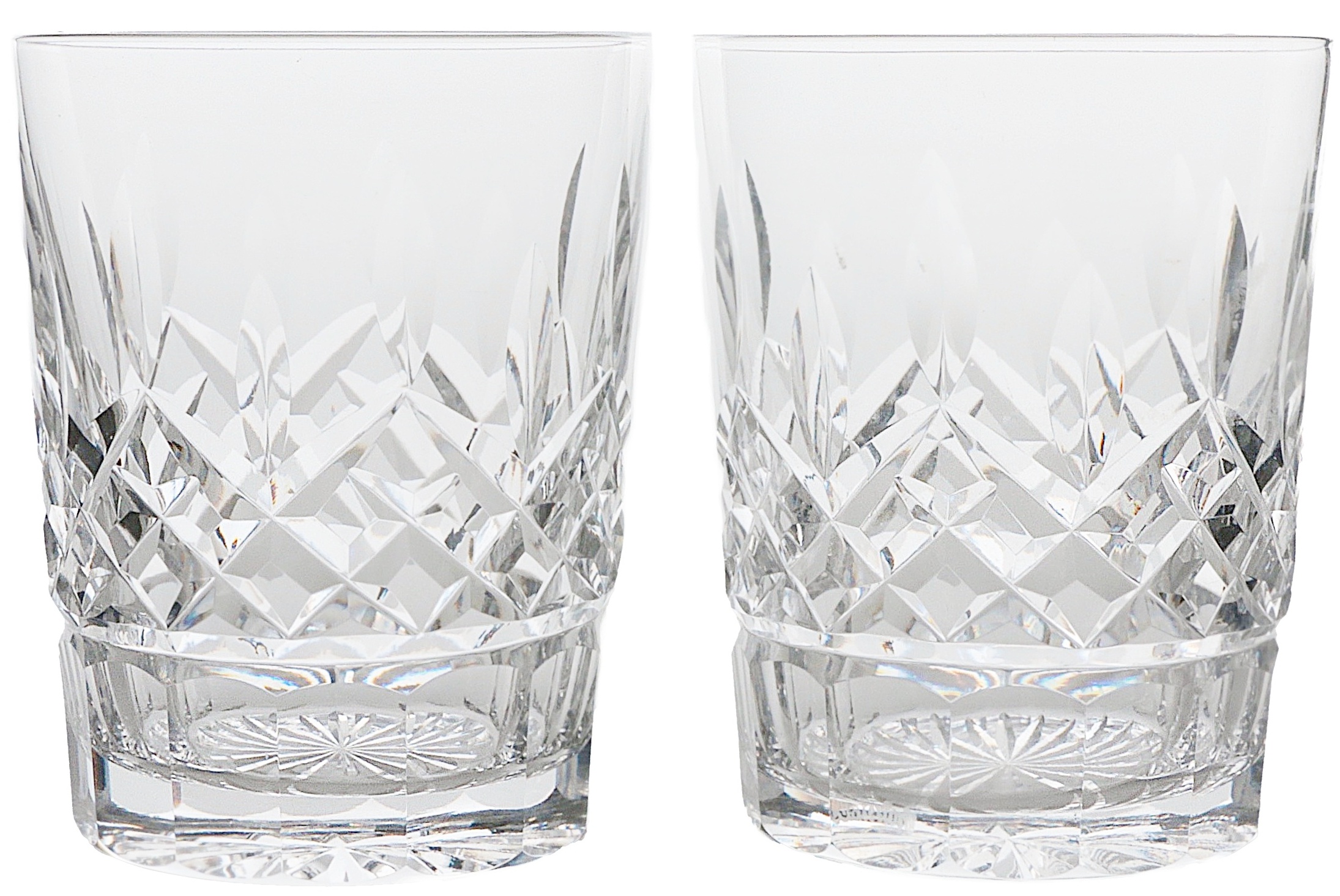 Waterford Crystal "Lismore" Double Old Fashioned Glasses EBTH